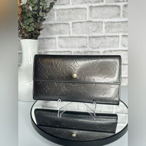 LOUIS VUITTON Long Wallet Monogram Portefeuille Gunmetal Color TH1012